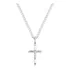 Corrente De Prata 925 Masculina Com Pingente Cruz Crucifixo