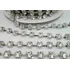 Corrente De Strass E nvk Em Metro Ss16 5 Metros Cor Prata