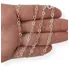 Corrente Elos De Coração Diamantada 45cm Prata 925