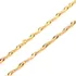 Corrente Feminina Maciça Cordão Singapura De Ouro 18k 45cm Cor Amarelo