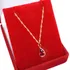 Corrente Feminina Ouro 18k + Pingente Zircônia 45cm