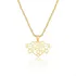 Corrente Feminino Ouro 18k 45cm Pingente 2 Filhas E 1 Filho