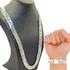 Corrente Grumet Dupla + Pulseira Prata 925 Maciça 15mm 70cm