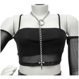 Corrente Harness Prata Longa