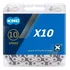 Corrente Kmc X10 116 Ligações Prata/preto 