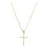 Corrente Masculina E Pingente De Crucifixo Banhado Ouro 18k