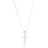 Corrente Masculina Neymar Prata925 Pingente Cruz Cravejada Cor Prateado