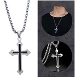 Corrente Pingente Cruz Black