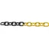 Corrente Plástica Amarelo/preto 10 Metros Ø Elo 6mm Worker