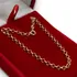 Corrente Portuguesa Feminina Em Ouro 18k 50cm Colar Cordão Cor Amarelo