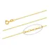 Corrente Tijolinho Ouro 18kl 750 Cartie 45cm 1,00gr Feminina