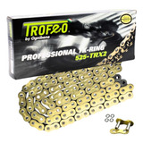 Corrente Trofeo Dourada Suzuki Freewind Xf 650 1999 A 2003