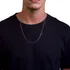 Corrente Veneziana Masculina 1mm 60cm Em Prata 925