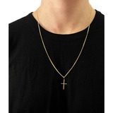 Correntinha Masculina 60cm Cruz