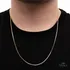 Correntinha Masculina Fina Modelo Veneziana 1mm/60cm Banhado