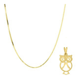 Correntinha Masculina Folheada Pingente