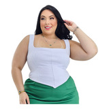 Corselet Top Feminino Cropped