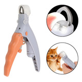 Cortador Alicate Unha Pet C  Led Aço Inox Cachorro E Gato
