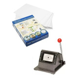 Cortador De Cartão Pvc P  Crachás 54x86mm   Kit 5 Placa Pvc