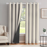 Cortina Blackout Corta Luz Blecaute 2 80 X 2 30 Sala quarto Fabritex Enxovais Cor Creme