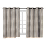 Cortina Blackout Prata Voil