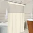 Cortina Box Com Ganchos Antimofo Em Pvc 1 38 X 1 98 Bege