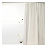 Cortina Box Para Banheiro Pvc Bella Casa Branca Lisa 198x180cm
