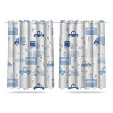Cortina Infantil Carrinhos Quarto