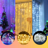Cortina Led Decoração 3x3 Metros 110v 220v Bivolt   300 Leds