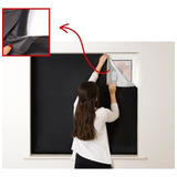 Cortina Painel Blackout Mosquiteiro P janela Até 1 20x2 00 F Cor Preto