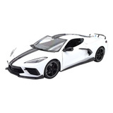 Corvette Stingray C8 Coupe 2020 1:18 Maisto Branco
