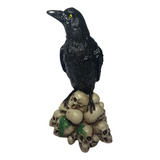 Corvo Preto Com Caveiras