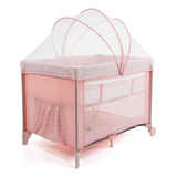 Cosco Kids Berço Portátil Nanny Imp02283 Cor Rosa Rajado