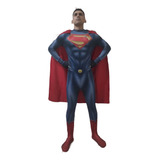 Cosplay Adulto Superman Profissional Dc Liga Da Justiça