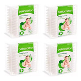 Cotonetes Bellacotton Para Bebês 50 Un Pacote X 4
