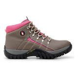 Coturno Adventure Infantil Botinha Feminina Trilha Confort.
