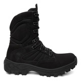 Coturno Unissex Militar Couro
