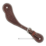 Cowboy Tack Youth Rosewood Spider Stamp Cowboy Spur Straps