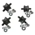 Coxim Escapamento Mb Kit 4un Com Porcas E Arruelas