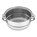 Cozi vapore Tramontina Solar 24cm 5 6l Em Aço Inox Com Alças