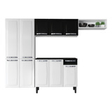 Cozinha Compacta 10 Portas 1 Gaveta Rose Rede M
