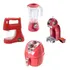 Cozinha Infantil Air Fryer Batedeira Cafeteira Brinquedo Cor Vermelho
