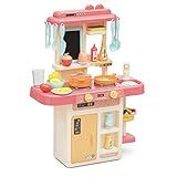 Cozinha Infantil Brinquedo Com água Luz Som Fumaça 42 Peças Bh Store (rosa)