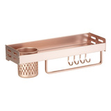 Cozinha Suspensa Gourmet Canário Pingoo casa Dourado Rose