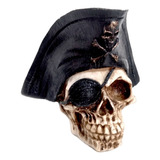 Cranio Capitão Pirata Com Chapéu - Caveira - Esqueleto
