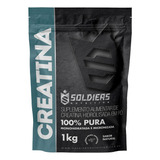 Creatina Monohidratada 1kg 100 Pura Soldiers Nutrition Sem Sabor