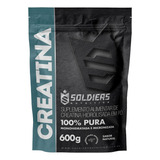 Creatina Monohidratada 600g 100 Pura Soldiers Nutrition Sem Sabor