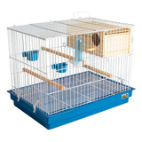 Criadeira Para Calopsita Gaiola Completa Grande Jel Plast Cor Branco azul