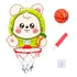 Crianças Kits De Cesta De Basquete Esporte Jogo Coelhinho