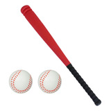 Crianças Treinando Tacos De Beisebol Bolas Vermelho 54cm